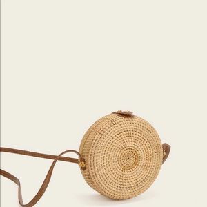 NWOT Woven Circle Crossbody Bag